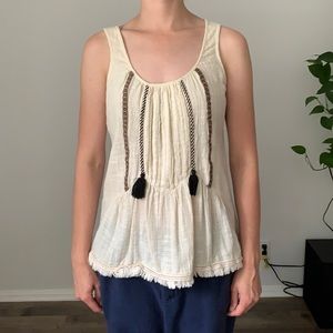 Anthropologie white blouse